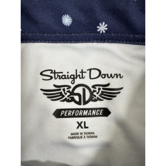 Straight Down Mens Polo Shirt Sz XL Performance Royal Oaks Country Club Golf - Picture 10 of 14